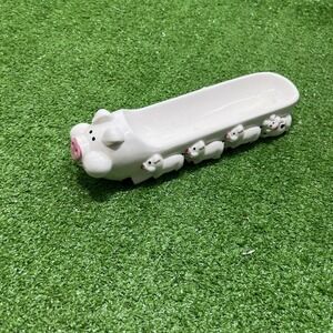 Vintage Farmhouse Kitchen Decor Ron Gordon Designs Pig Piglets 83 Cracker Dish